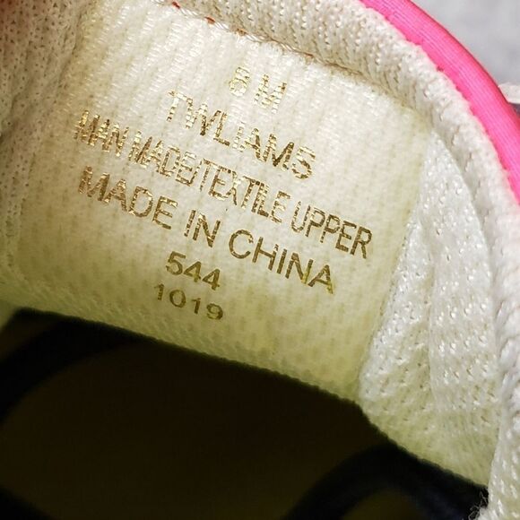 Tommy Hilfiger Neon Colorblock Retro Trainer Sneakers Sz 8 - Picture 5 of 7